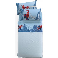 COMPLETO LENZUOLA SPIDERMAN CITTA' 1POSTO FLANELLA CALEFFI